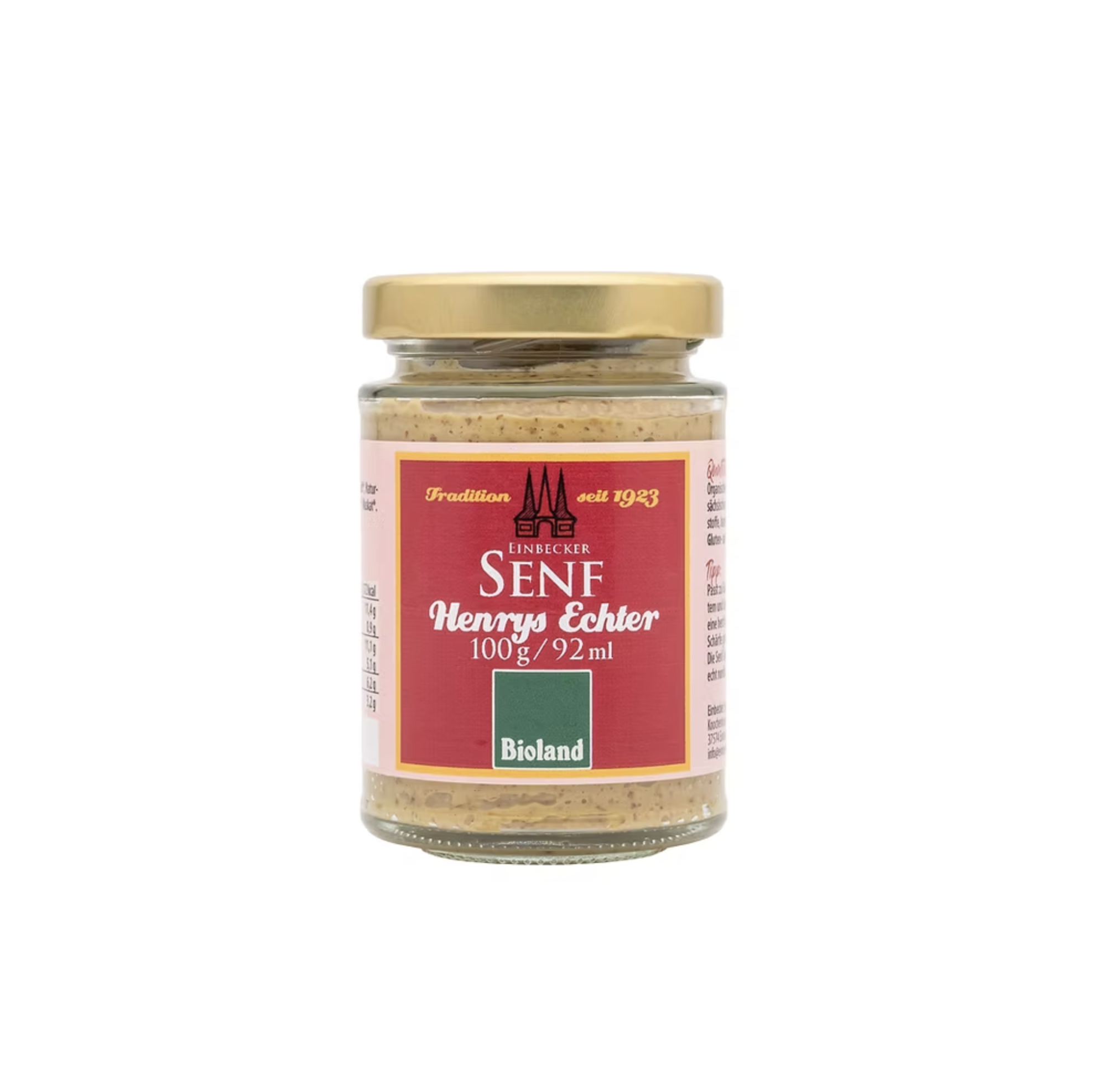 Einbecker Senfmühle "Henrys Echter", scharfer Senf (100 g)