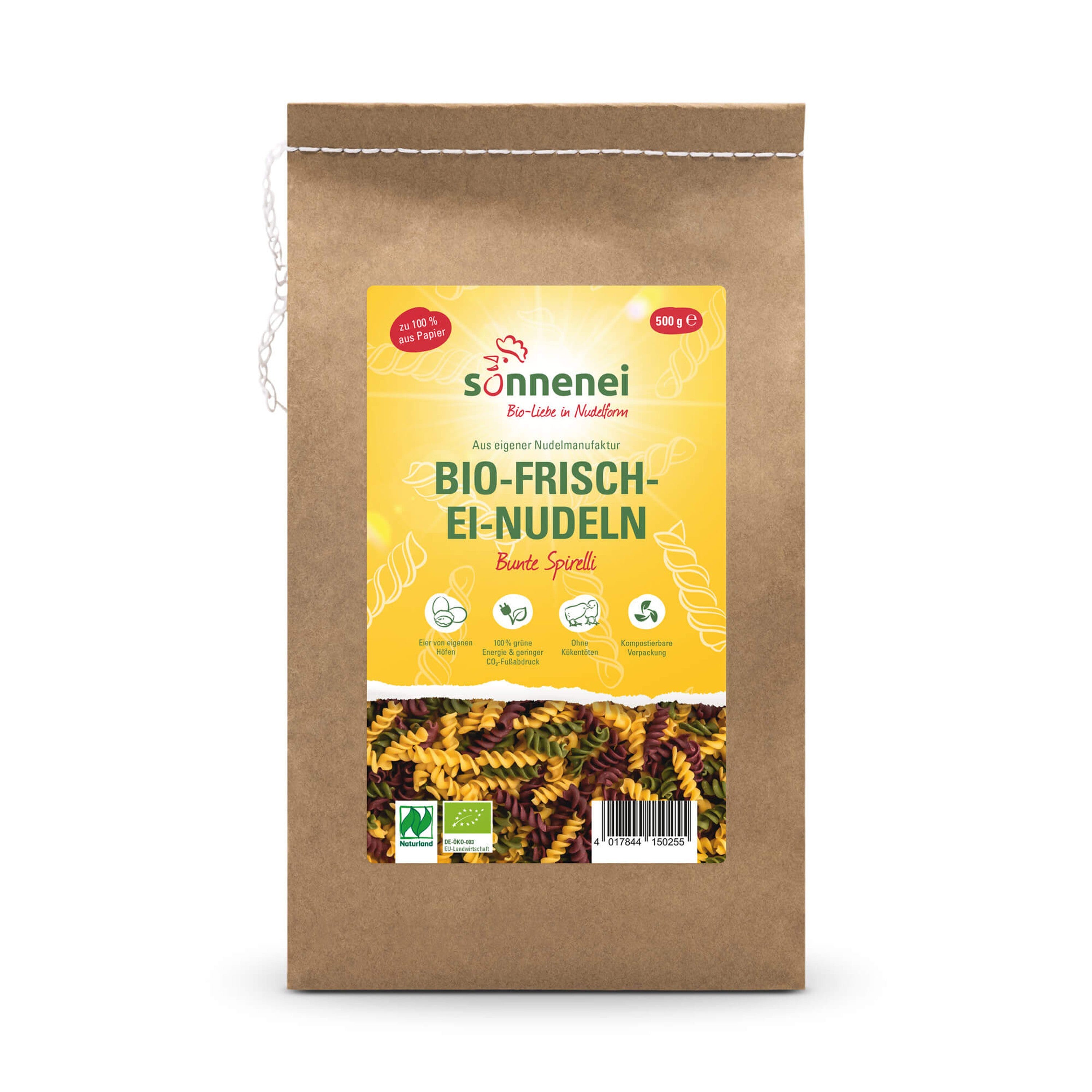 Bio-Nudeln Bunte Spirelli 500 g